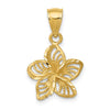 Gold Polished Flower Pendants
