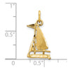 10k Sailboat Charm