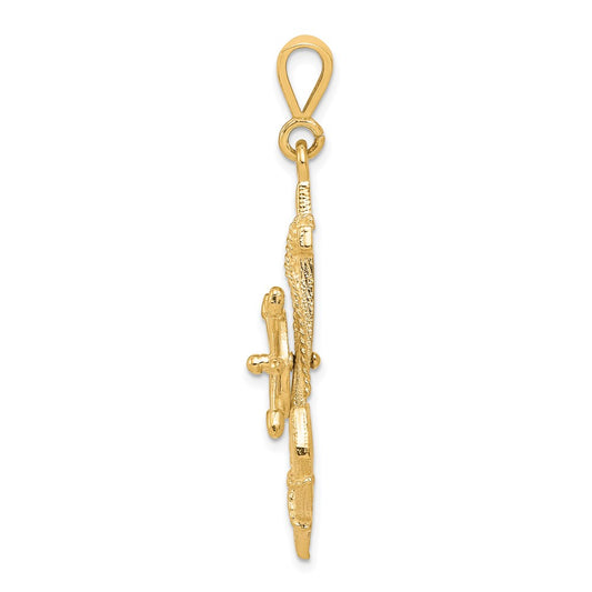 Gold Polished Fishing Pendants