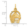 Gold Polished Horse Pendants