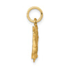 10k Solid Satin Diamond-cut Horsehead with Reins Charm