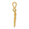 10k Solid Polished Spread Eagle Charm