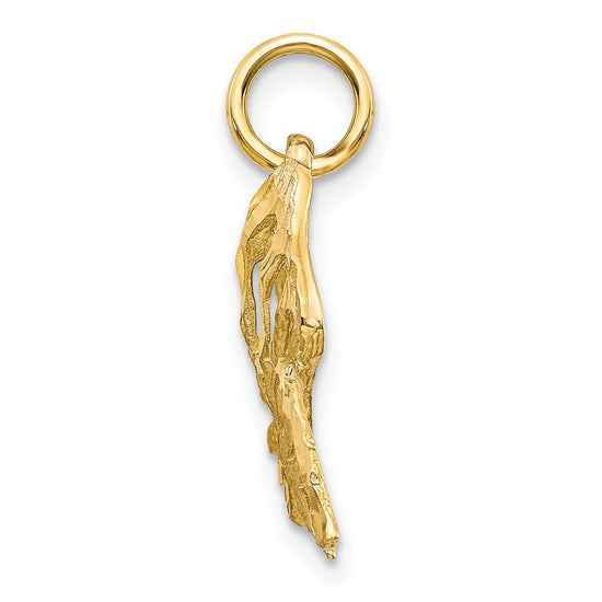 10k Butterfly Charm