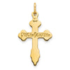 10K Eastern Orthodox Cross Charm