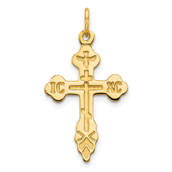 10K Eastern Orthodox Cross Charm
