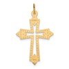 10k Cut-out Cross Charm