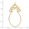 10k 5-Hearts Charm Holder