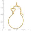 10k Small Heart Charm Holder