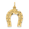 Gold Polished Horseshoe Pendants