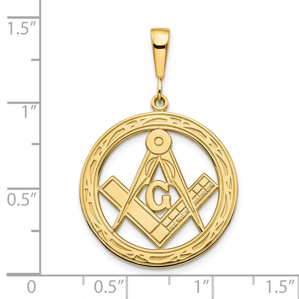 Gold Polished Masonic Pendants