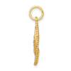 10K Comb and Scissors Charm