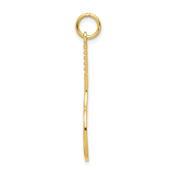 Gold Polished Tennis Pendants