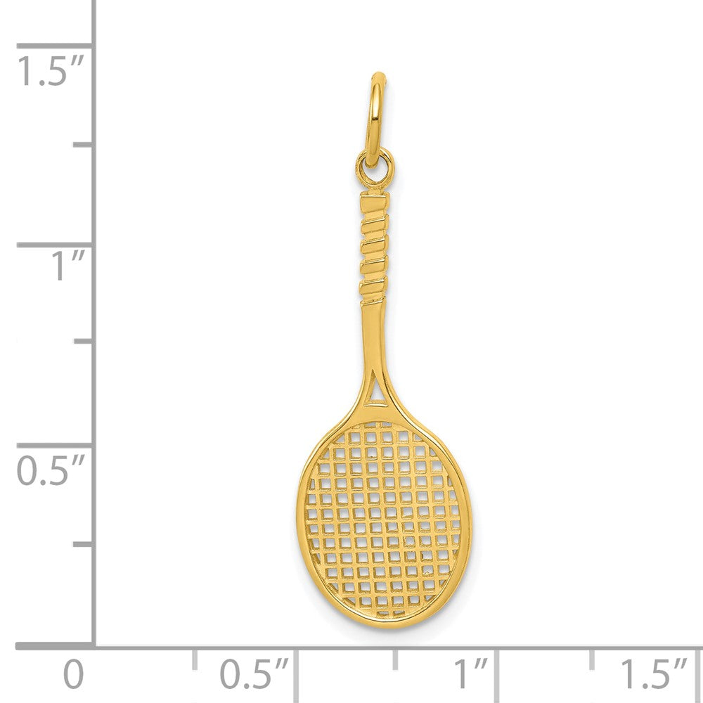 Gold Polished Tennis Pendants