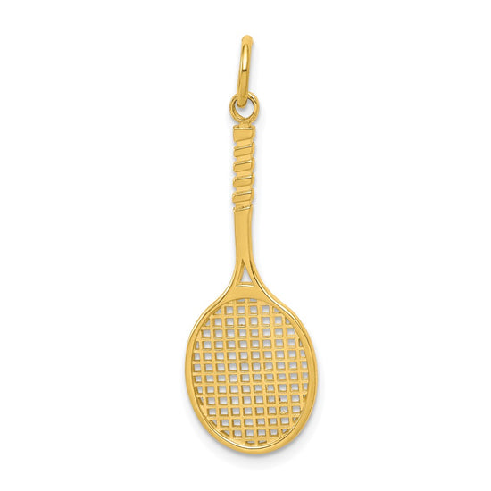 Gold Polished Tennis Pendants