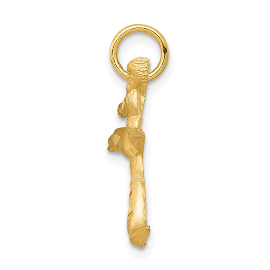 Gold Polished Karate Pendants