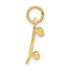 10K Solid 3-D Skateboard Charm