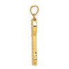 10k CZ Key Pendant