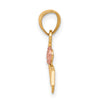 10K Two-Tone and White Rhodium #1 GRANDMA Charm