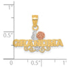 10K Two-Tone and White Rhodium #1 GRANDMA Charm