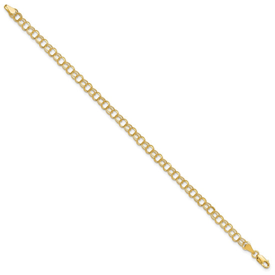 Gold Double Link Charm Bracelets