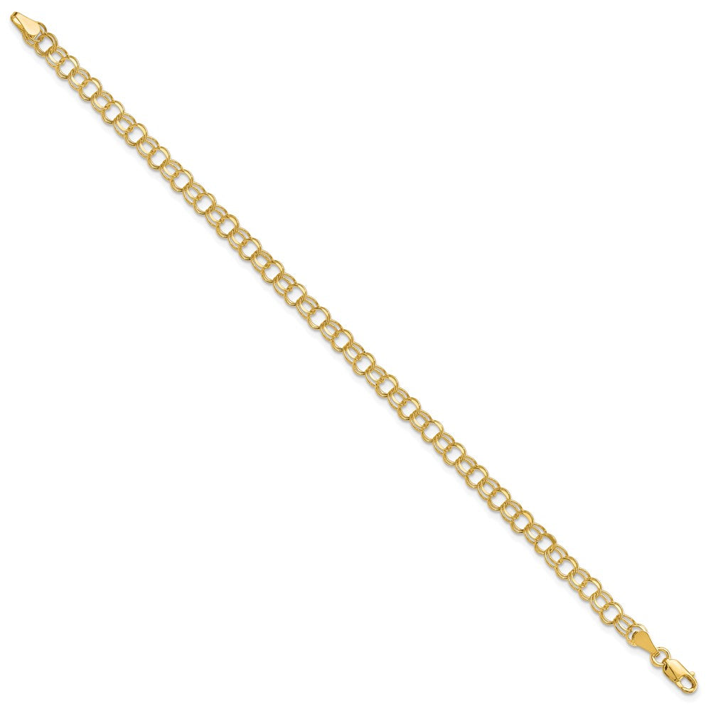Gold Double Link Charm Bracelets