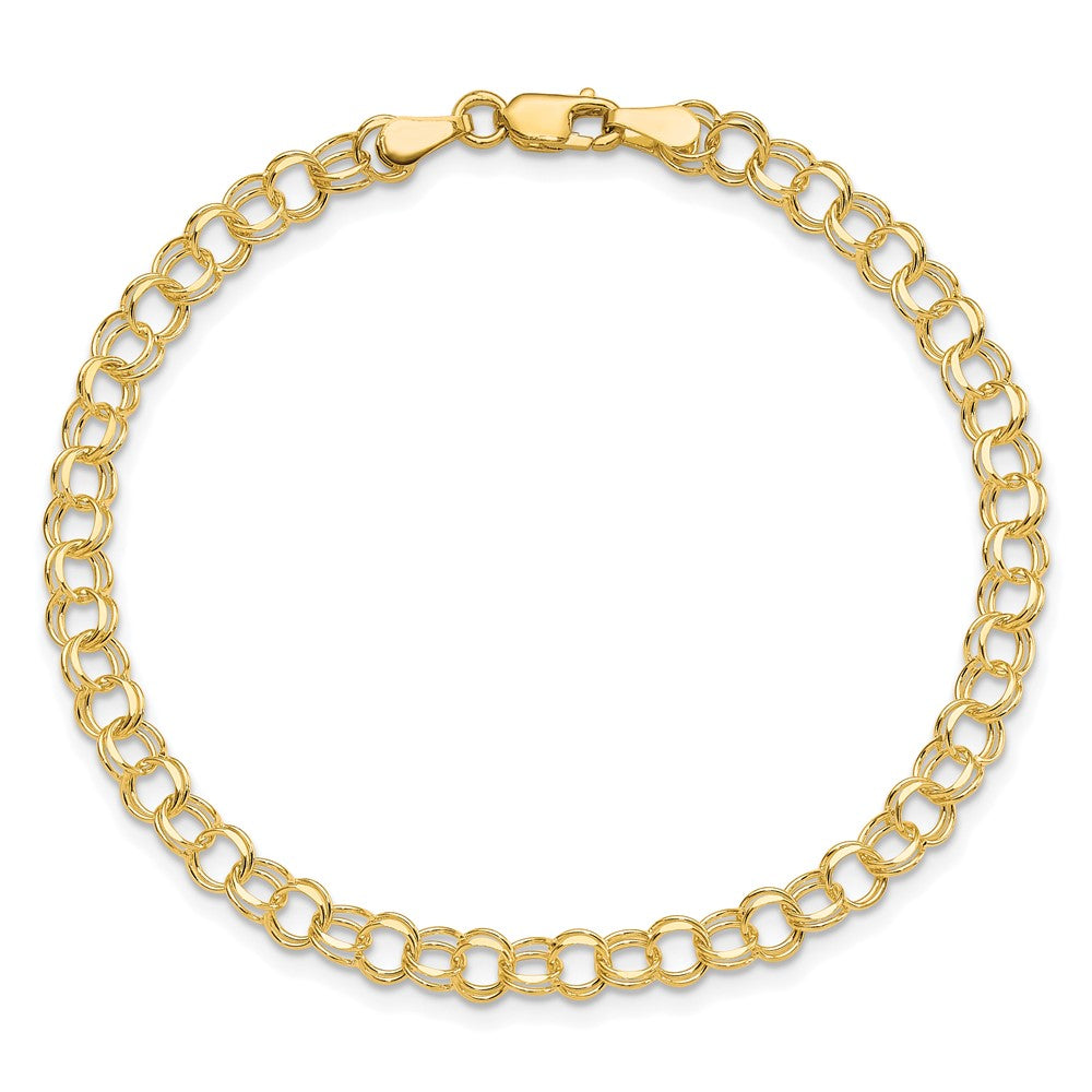 Gold Double Link Charm Bracelets