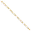 Gold Heavy Double Link Charm Bracelets