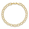 Gold Heavy Double Link Charm Bracelets