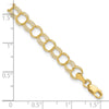 Gold Heavy Double Link Charm Bracelets