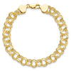 Gold Heavy Double Link Charm Bracelets