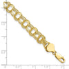 Gold Heavy Double Link Charm Bracelets