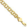 Gold Heavy Double Link Charm Bracelets