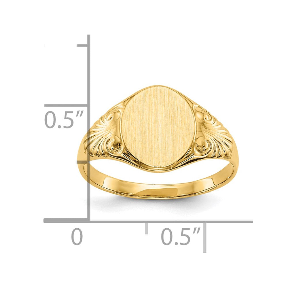 Polished Gold Fancy Signet Rings