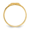 Gold Polished Children's Heart Rings