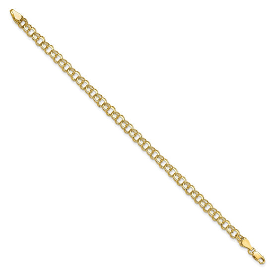 Gold Double Link Charm Bracelets