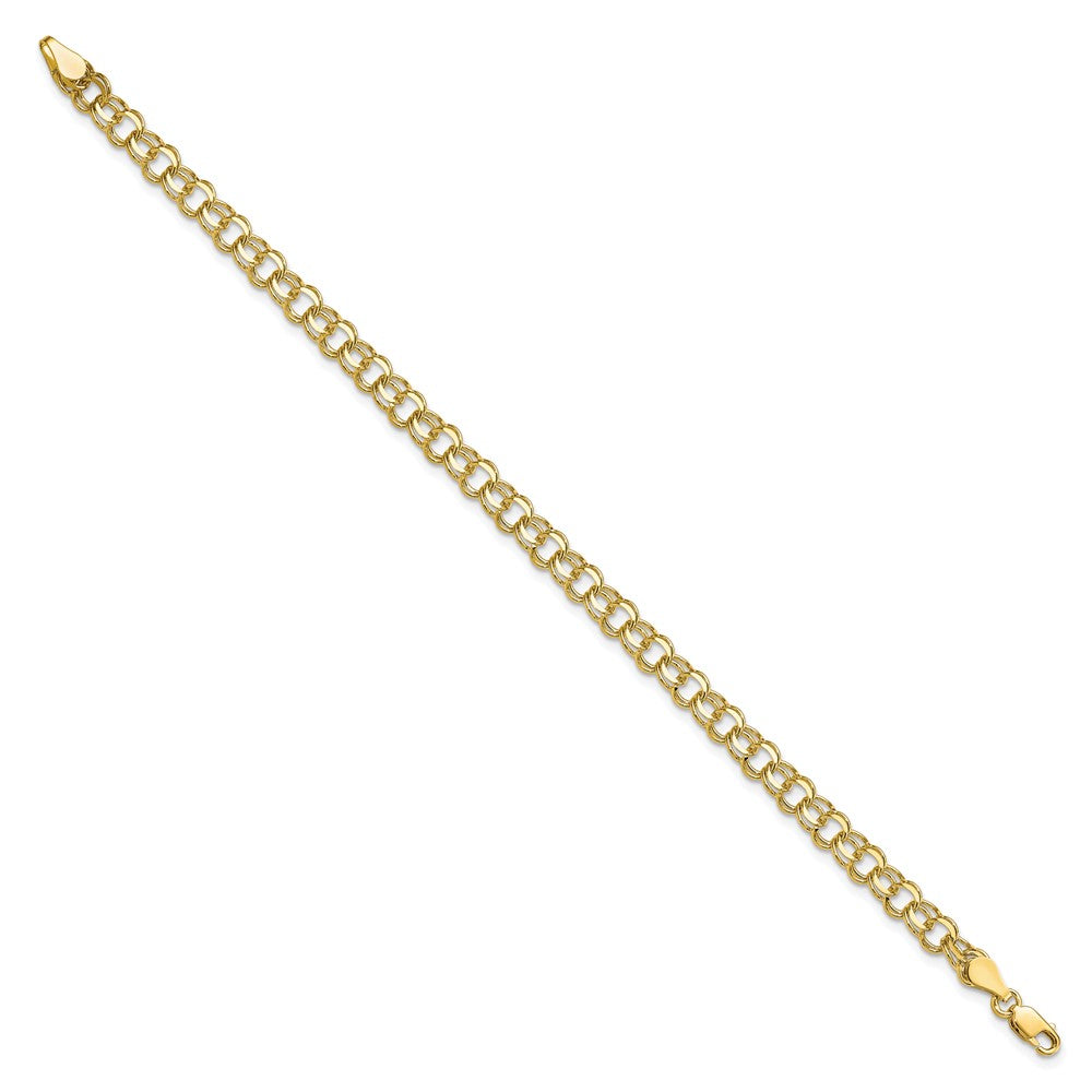 Gold Double Link Charm Bracelets