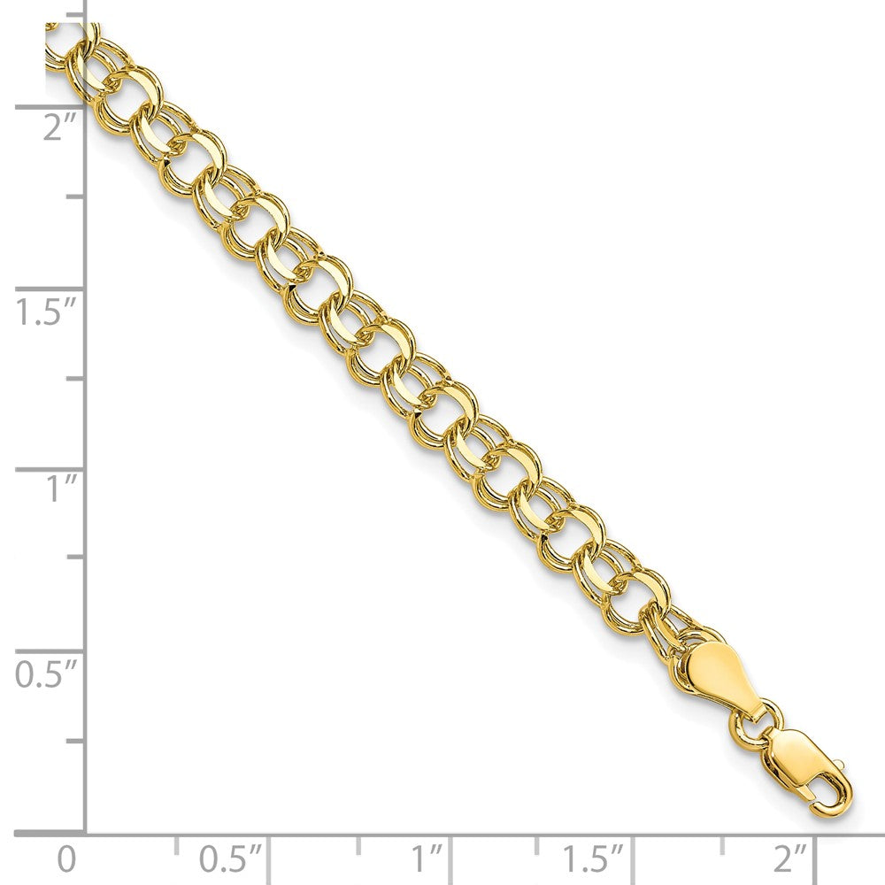 Gold Double Link Charm Bracelets