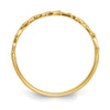 Gold Polished Heart Ring