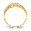 Polished Gold Fancy Signet Rings