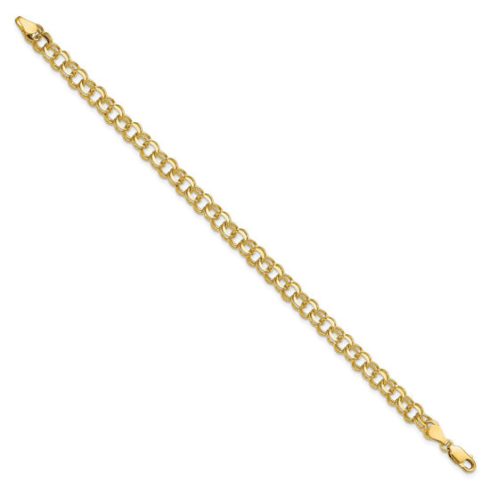 Gold Double Link Charm Bracelets