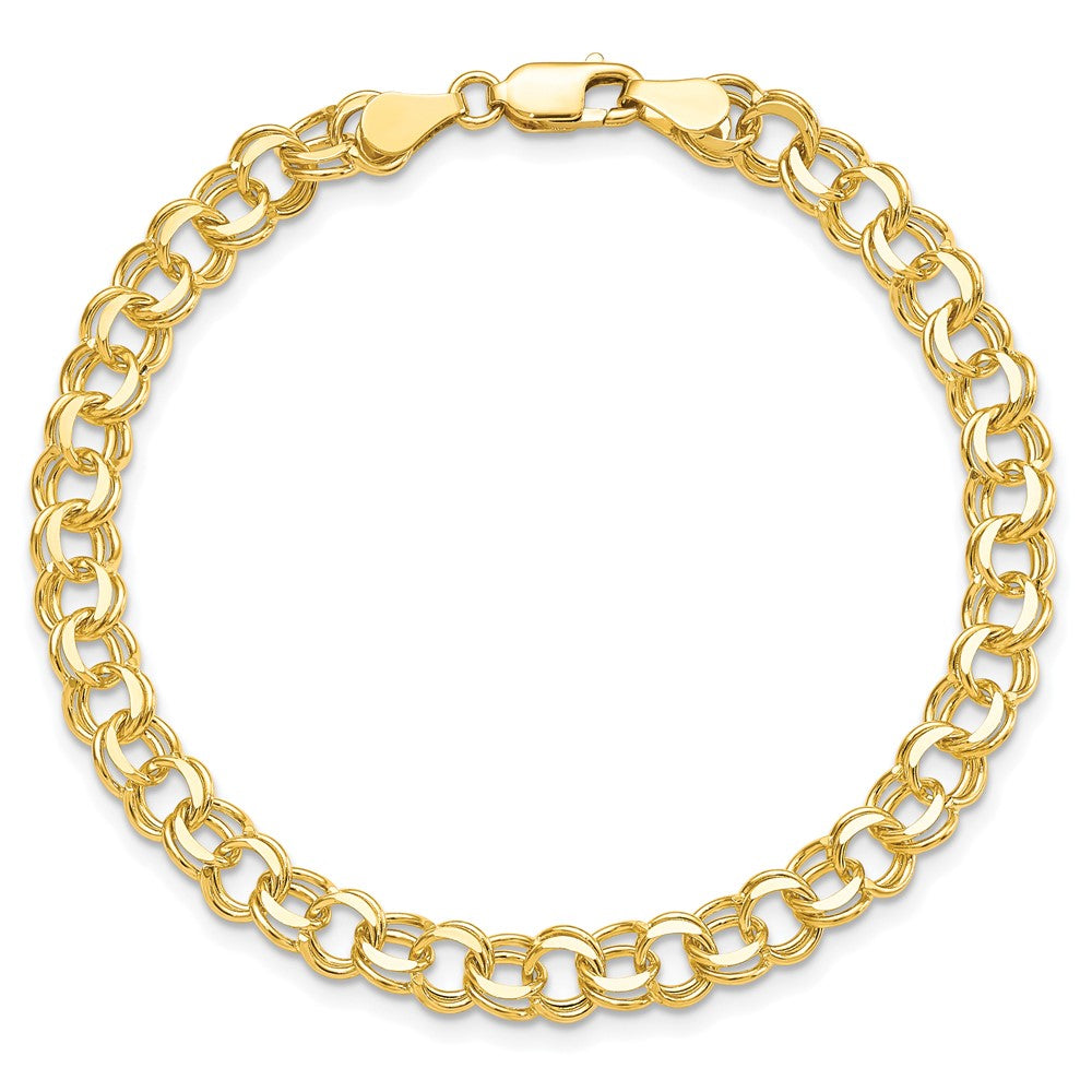 Gold Double Link Charm Bracelets