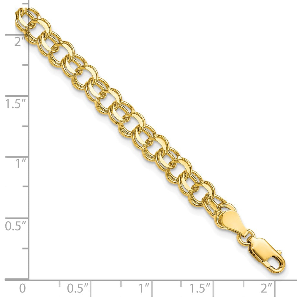 Gold Double Link Charm Bracelets