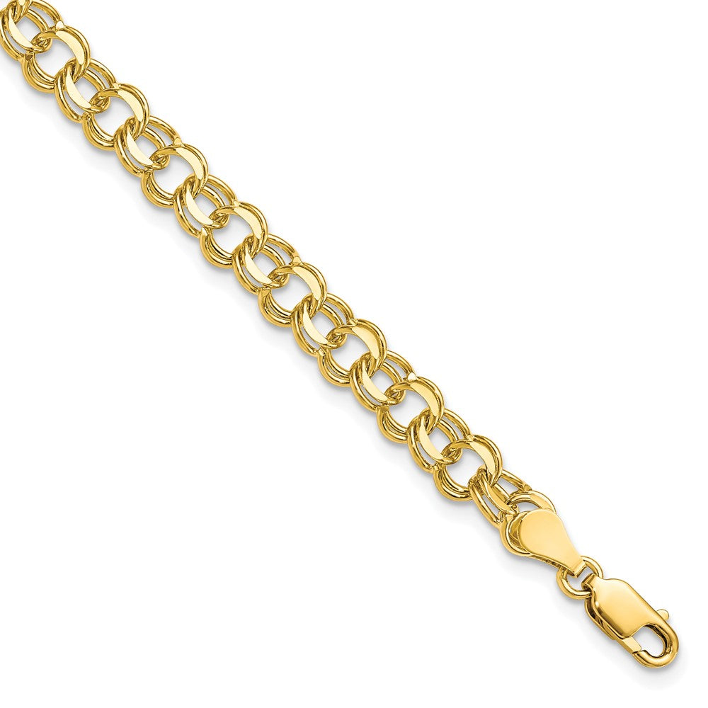 Gold Double Link Charm Bracelets