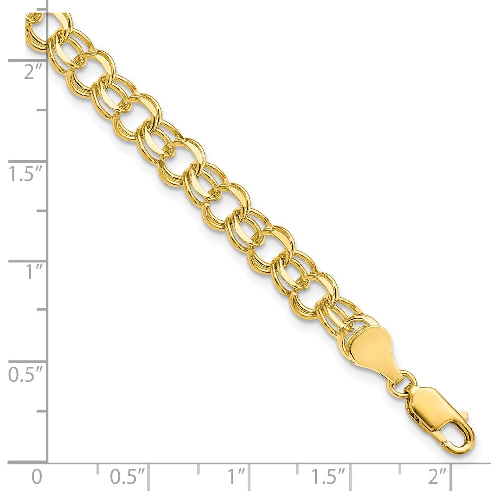 Gold Double Link Charm Bracelets