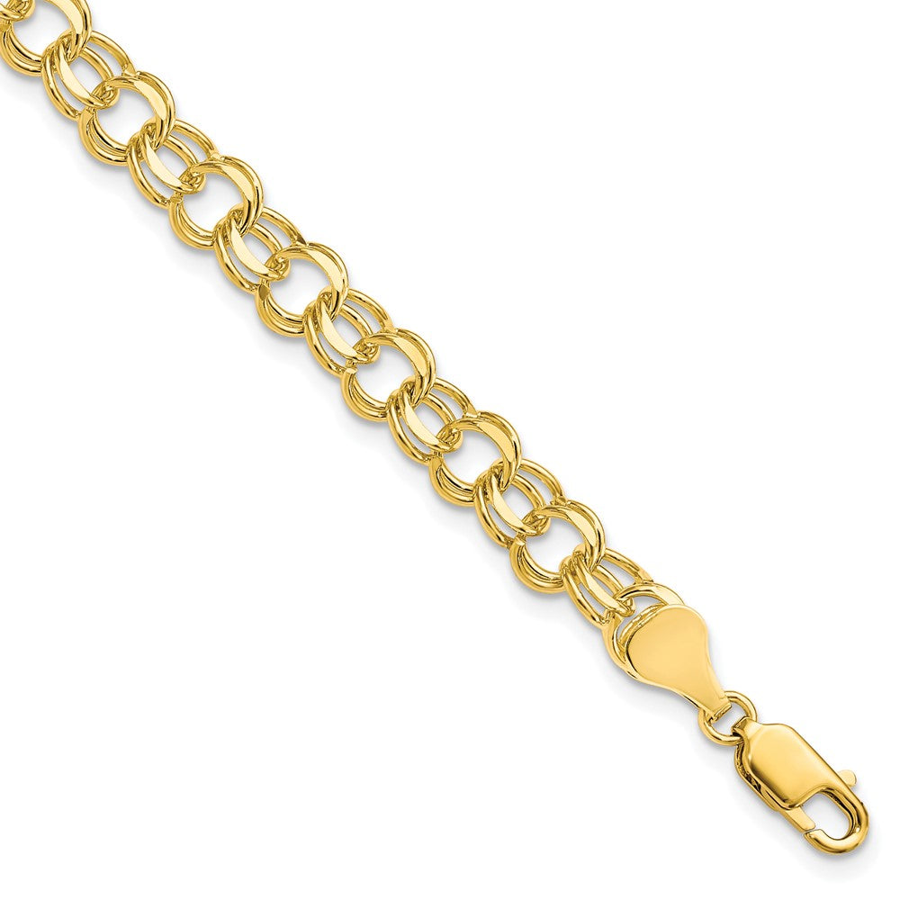 Gold Double Link Charm Bracelets
