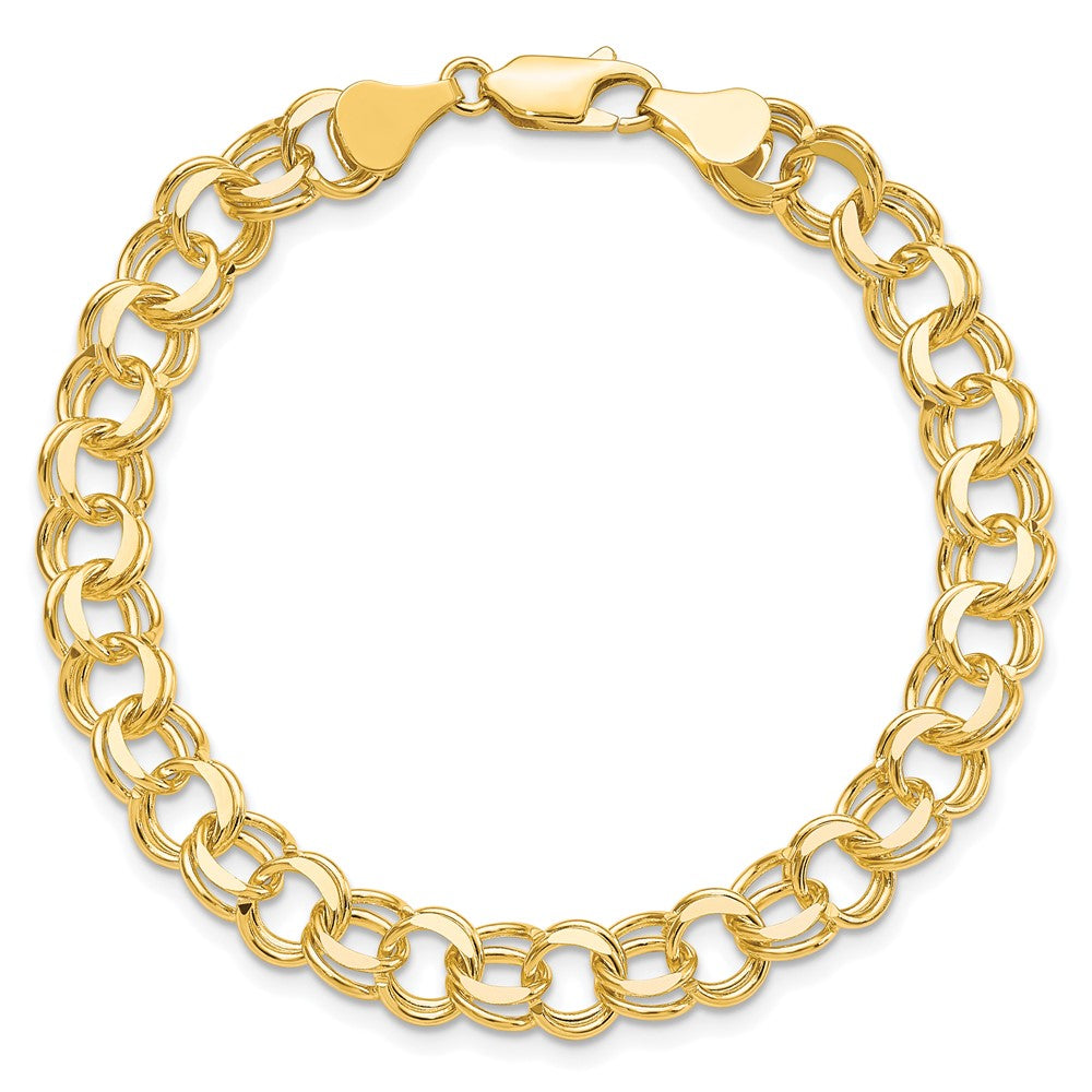 Gold Double Link Charm Bracelets