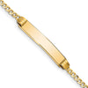 10k Flat Curb Link ID Bracelet