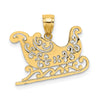 Gold Polished Christmas Pendants
