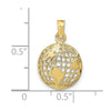 Gold Polished Globe Pendant