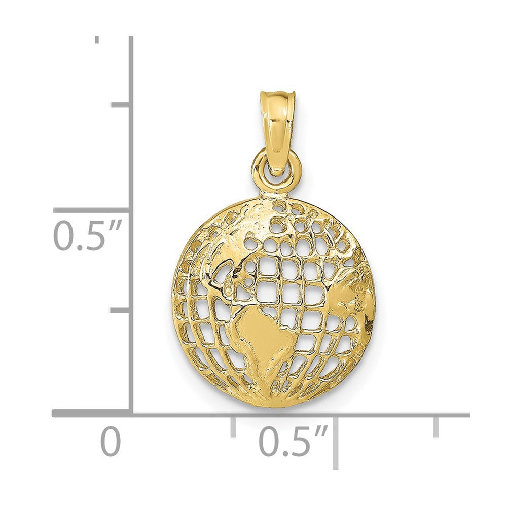 Gold Polished Globe Pendant